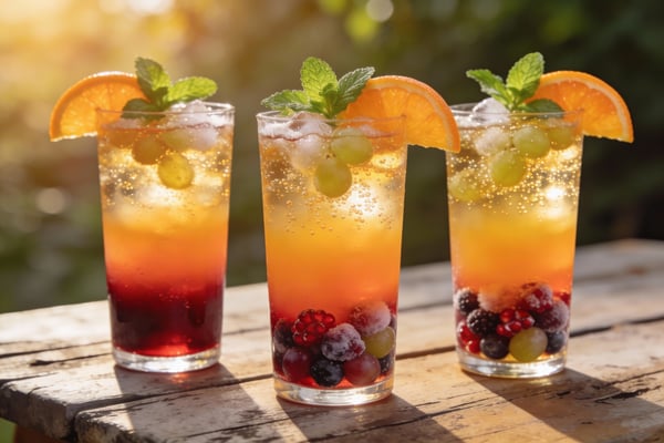 Kids-Friendly 'Sunset' Sangria Mocktail