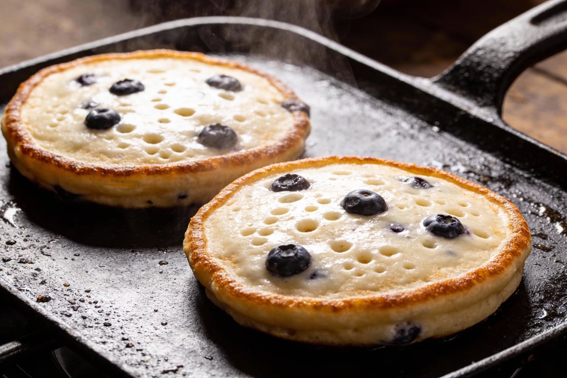 Griddle techniques for cloud pancakes