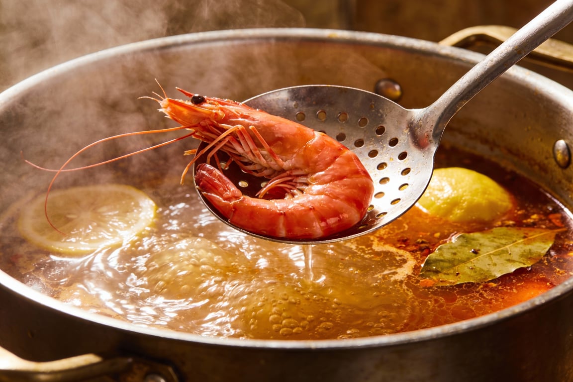 Finished Lowcountry Prawn Cocktail served Charleston Style