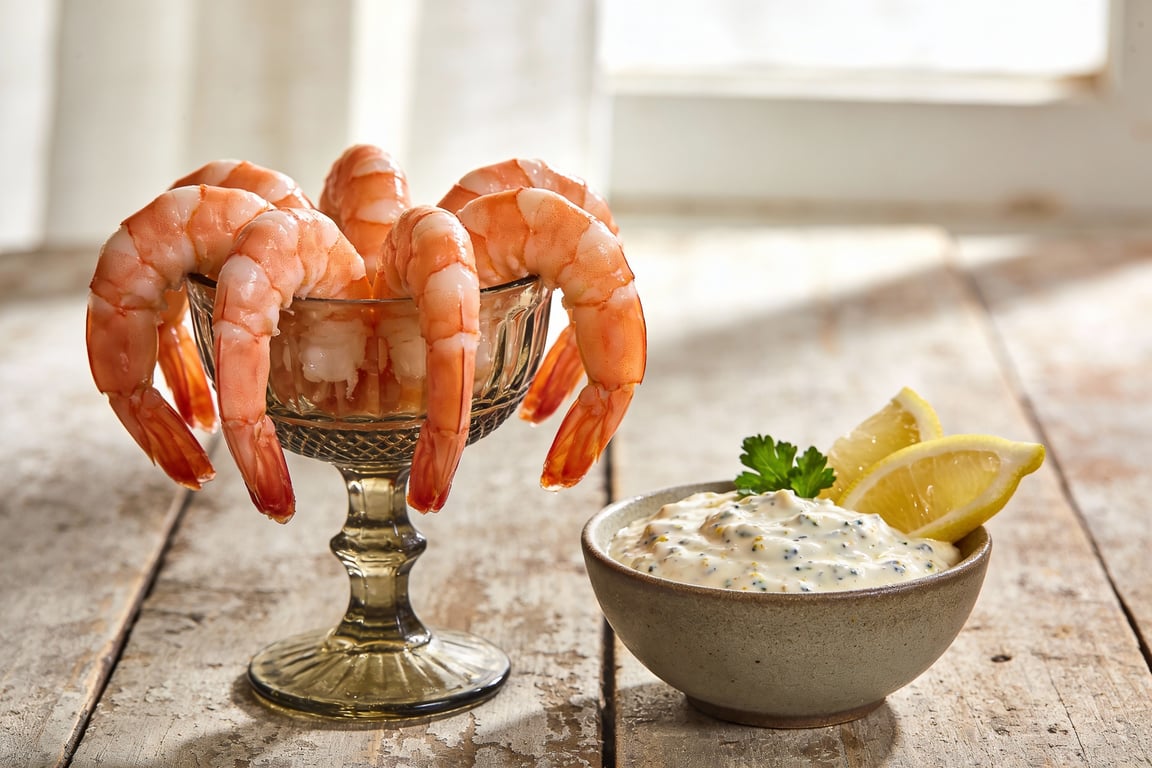 Lowcountry Prawn Cocktail with Zesty Remoulade