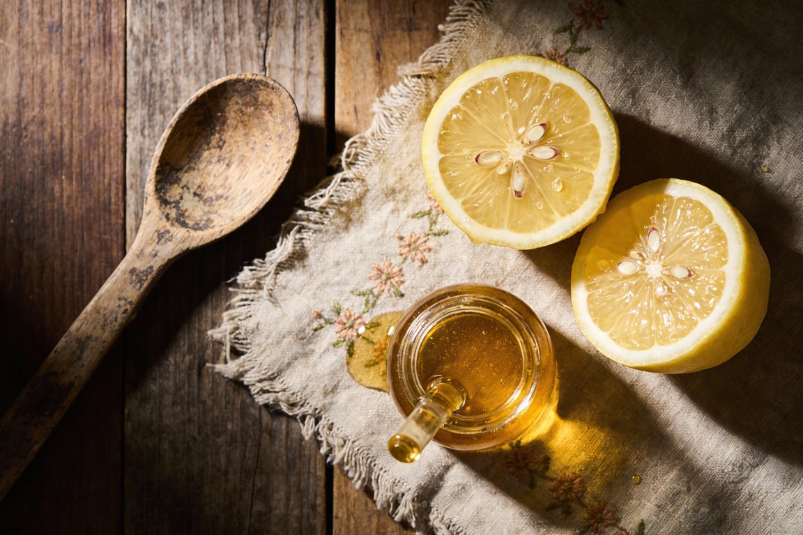 Botanical lemonade recipe with culinary lavender