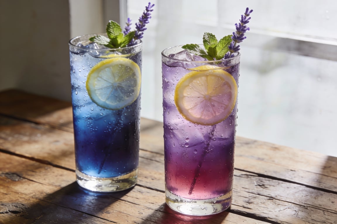 Magical Color-Changing Botanical Lavender Lemonade