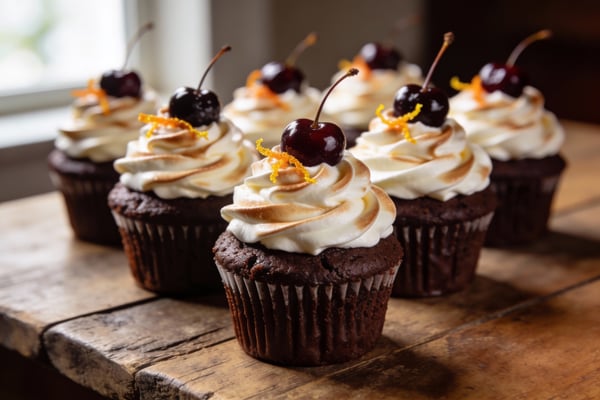 Manhattan Rye Chocolate Cupcakes