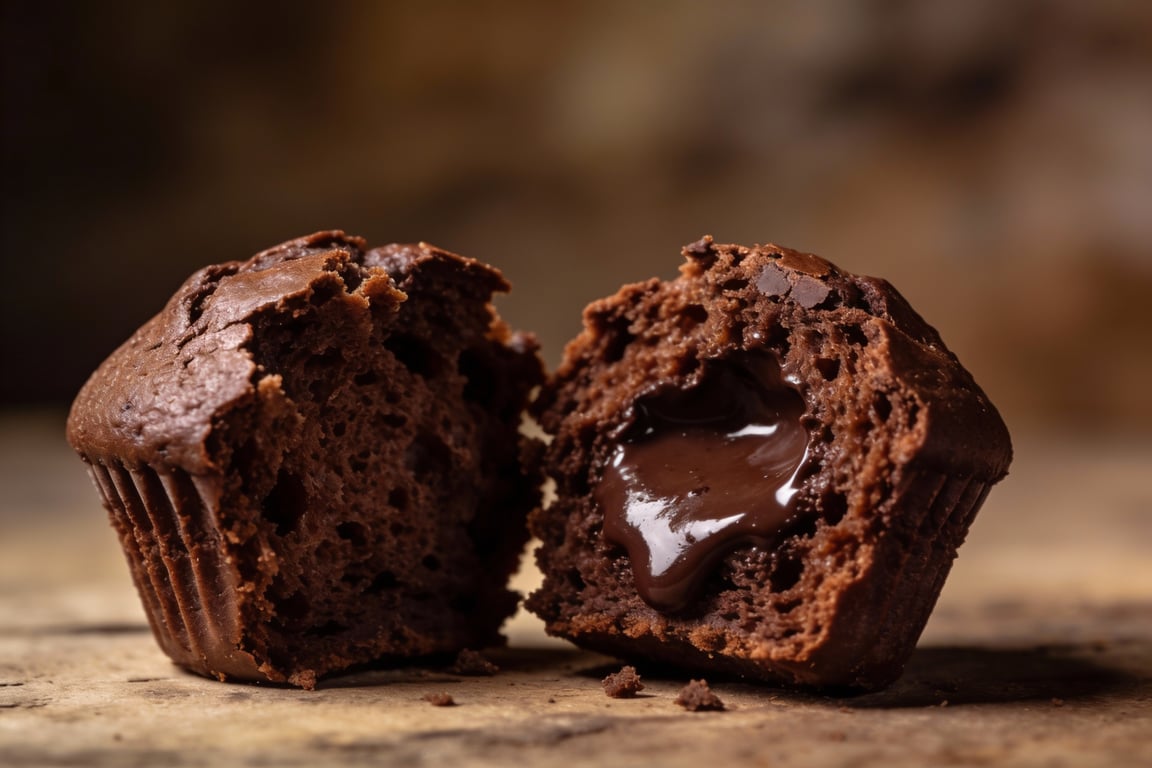 Mexican Chocolate Muffins batter with hand-chopped chocolate chunks