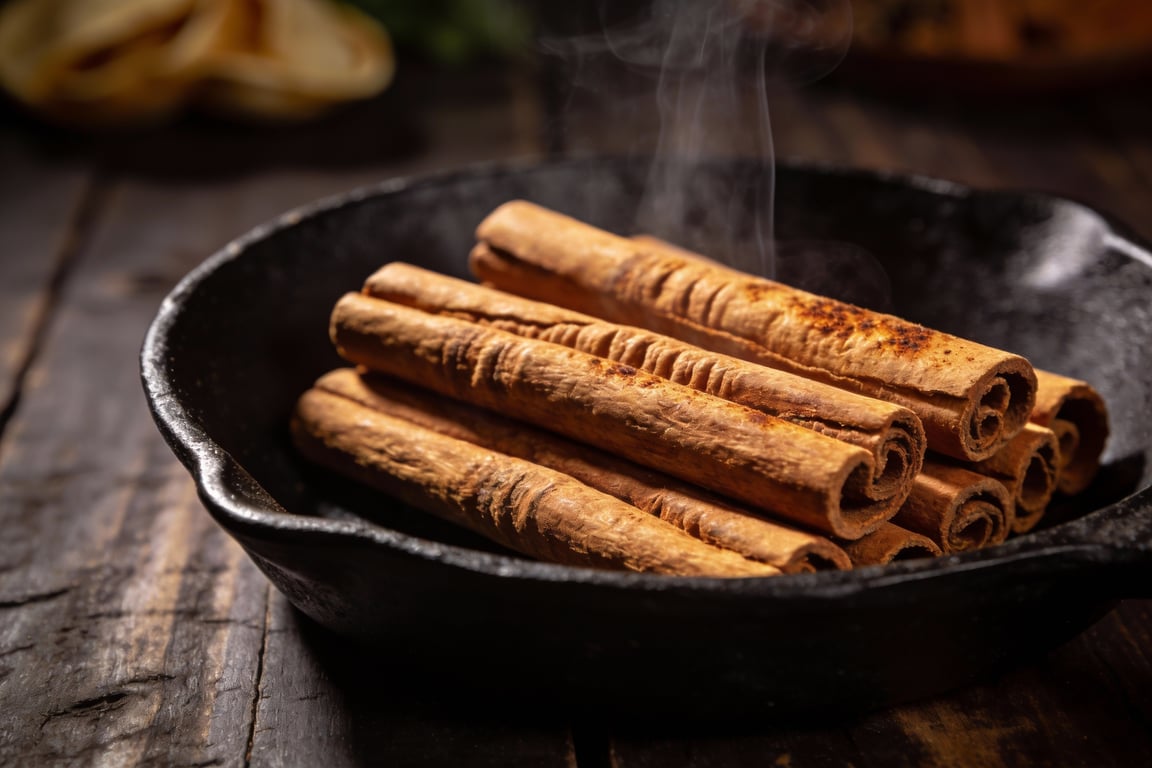 Ingredients for Mexican Horchata Coffee Frappé including rice and canela sticks