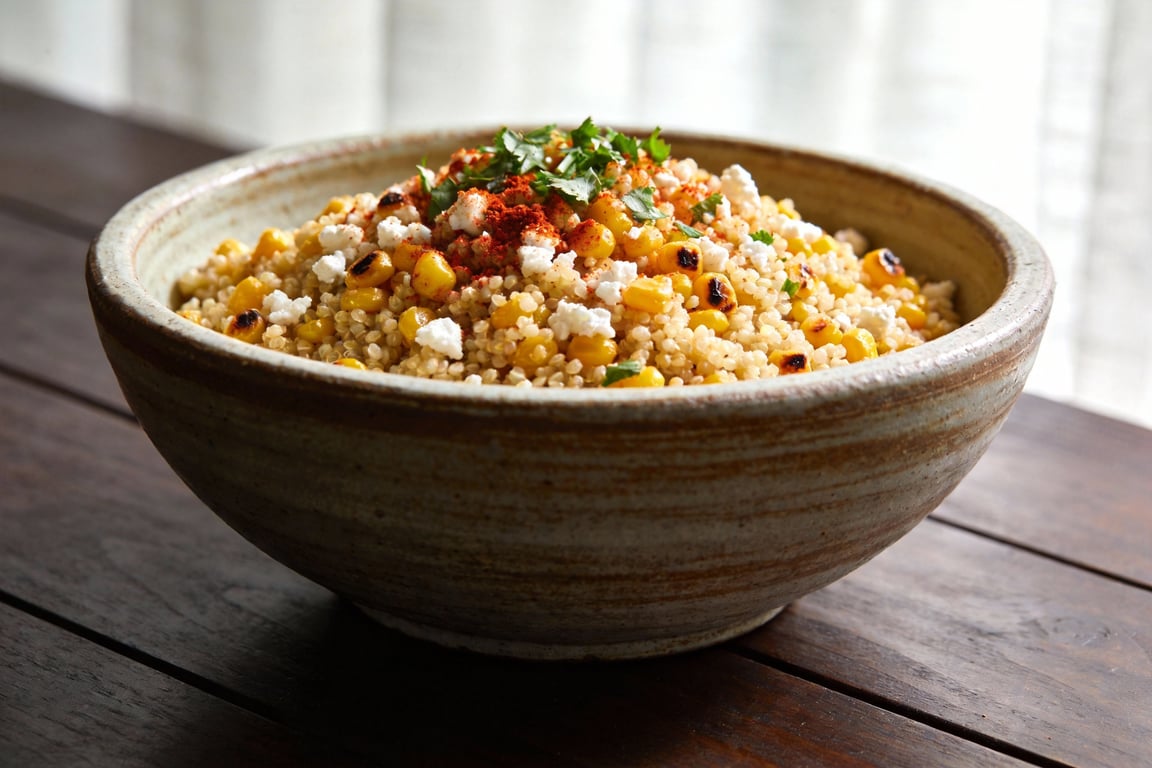 Mexican Street Corn Quinoa Salad (Esquites)