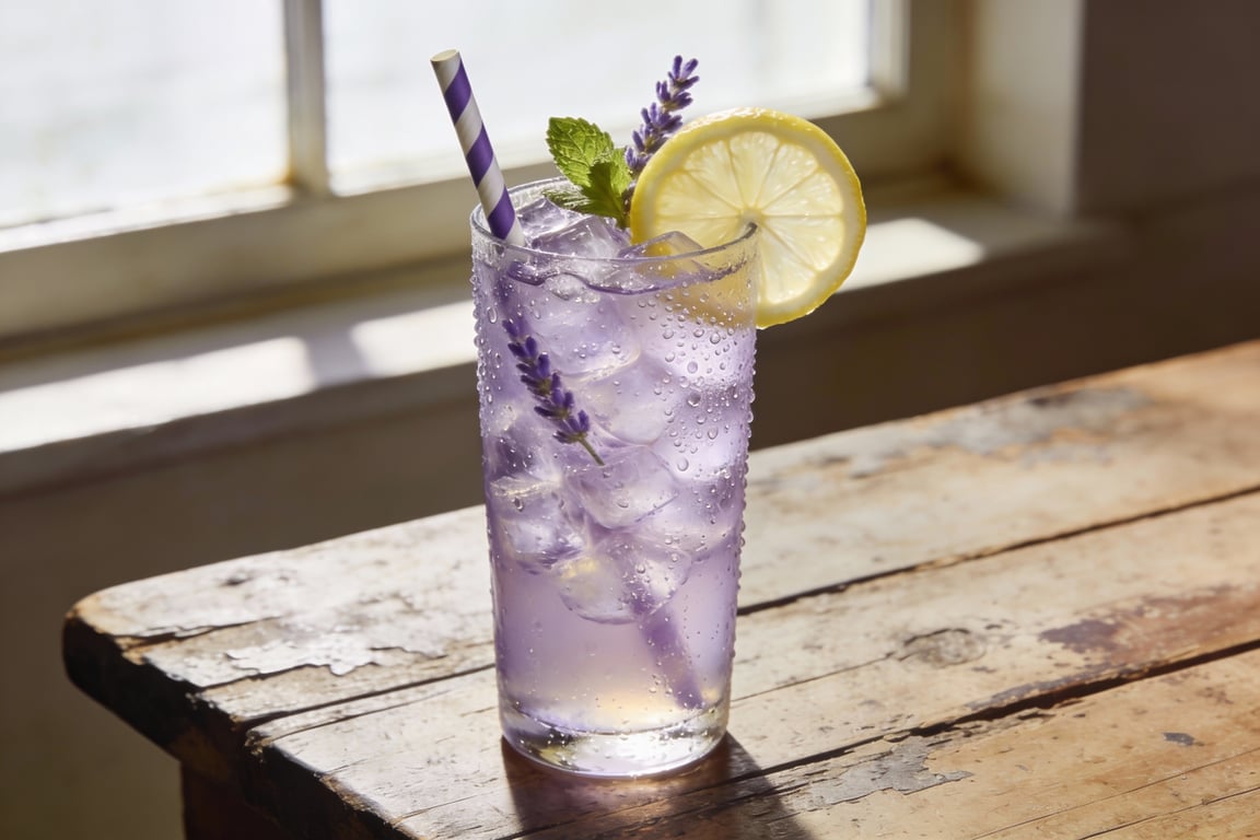 Old-Fashioned Soda Fountain Lavender Lemonade