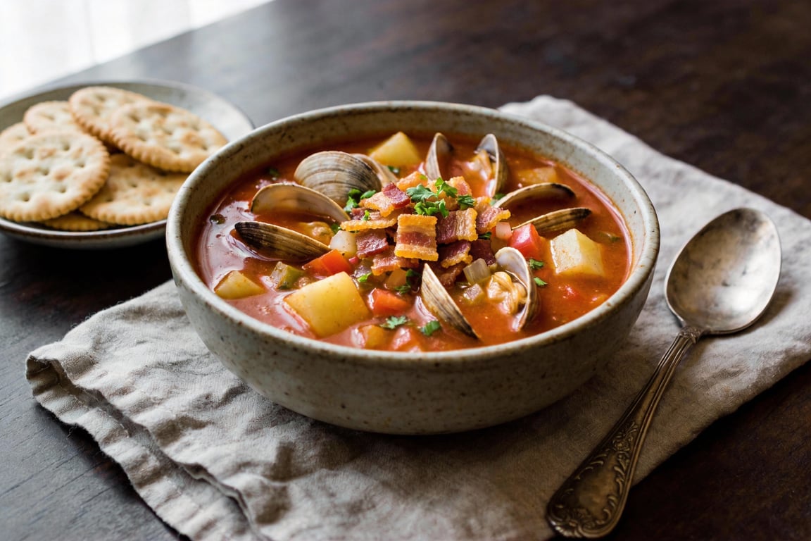 Old-School Manhattan Clam Chowder