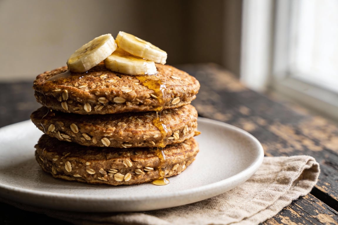 Oatmeal Pancakes - Budget Pantry Recipe