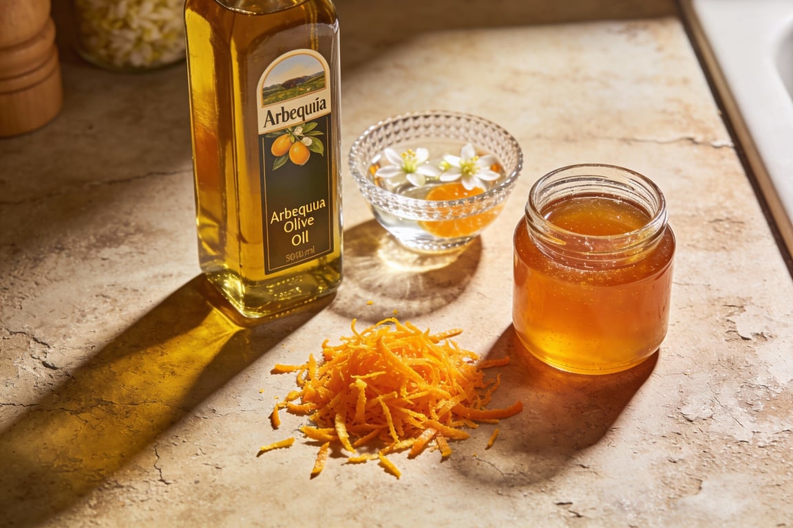 Honey glazed madeleines showing the signature copete hump