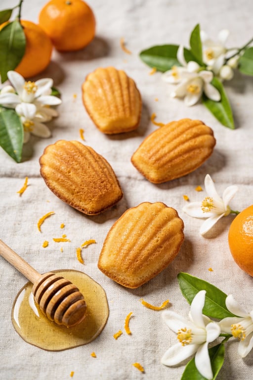 Orange Blossom & Honey Mediterranean Madeleines