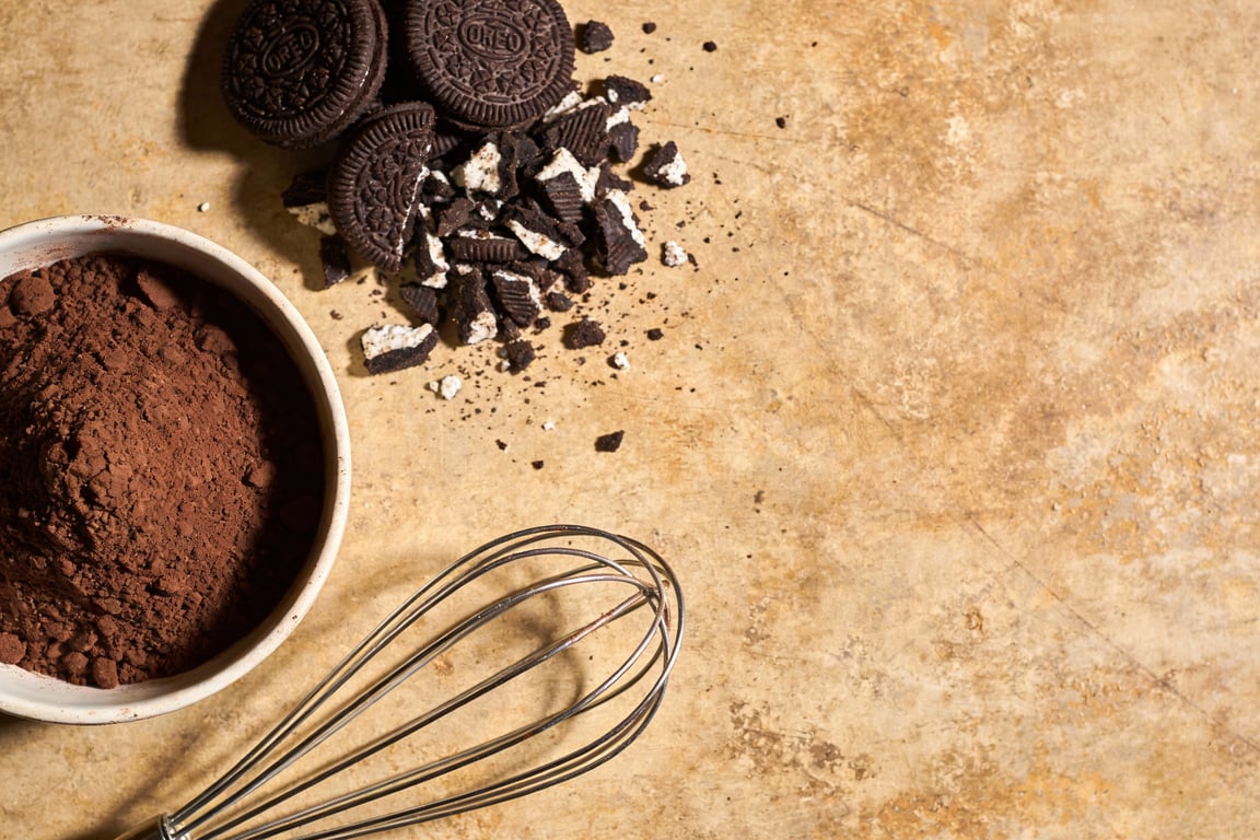 Crispy cookies and cream waffles batter