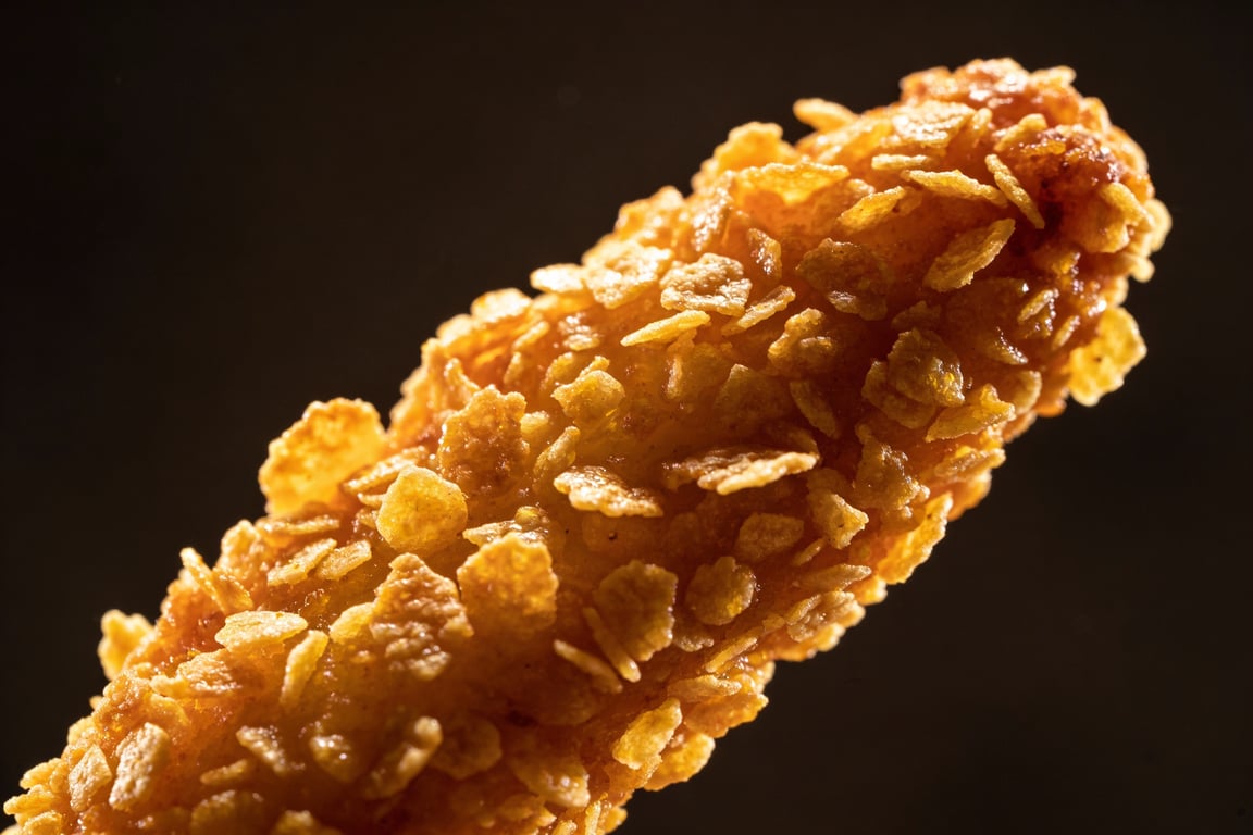 Ingredients for cornflake chicken tenders on a budget