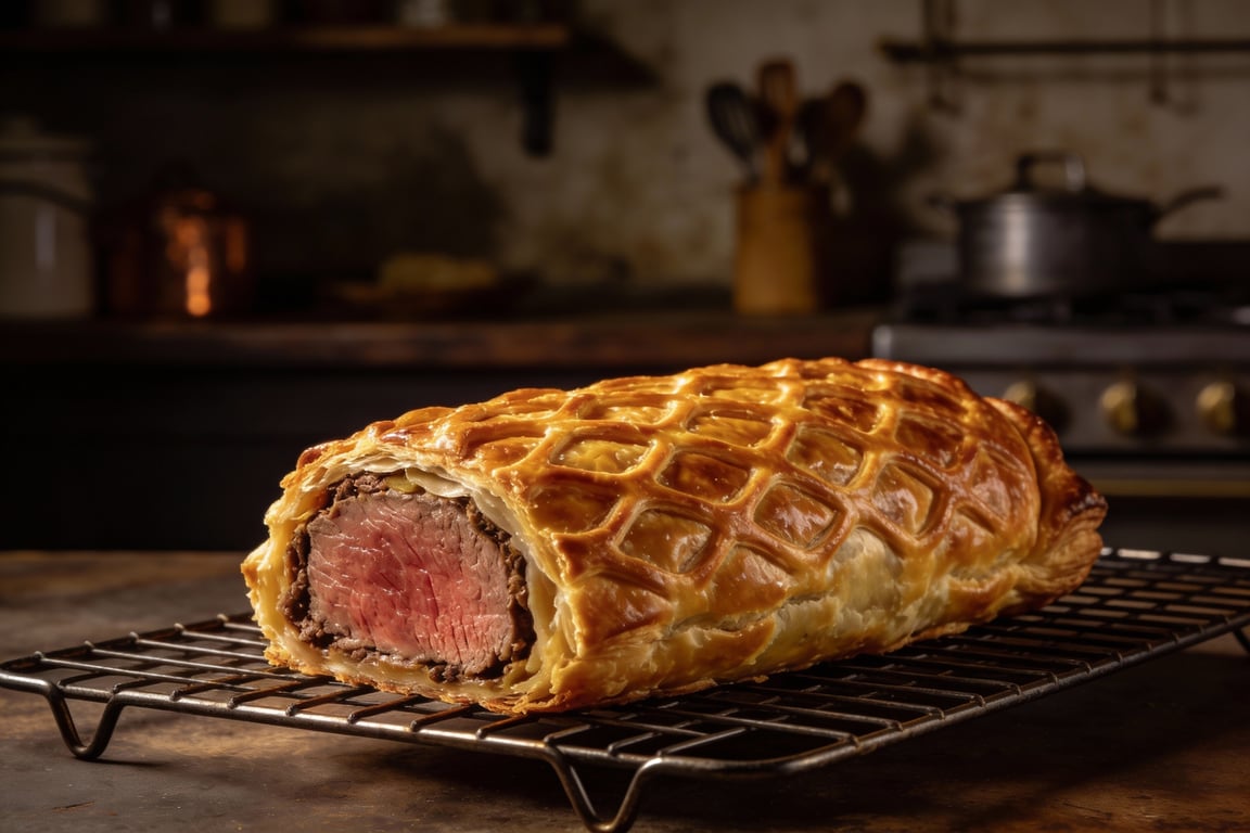 Mushroom duxelles for Beef Wellington with Crepe