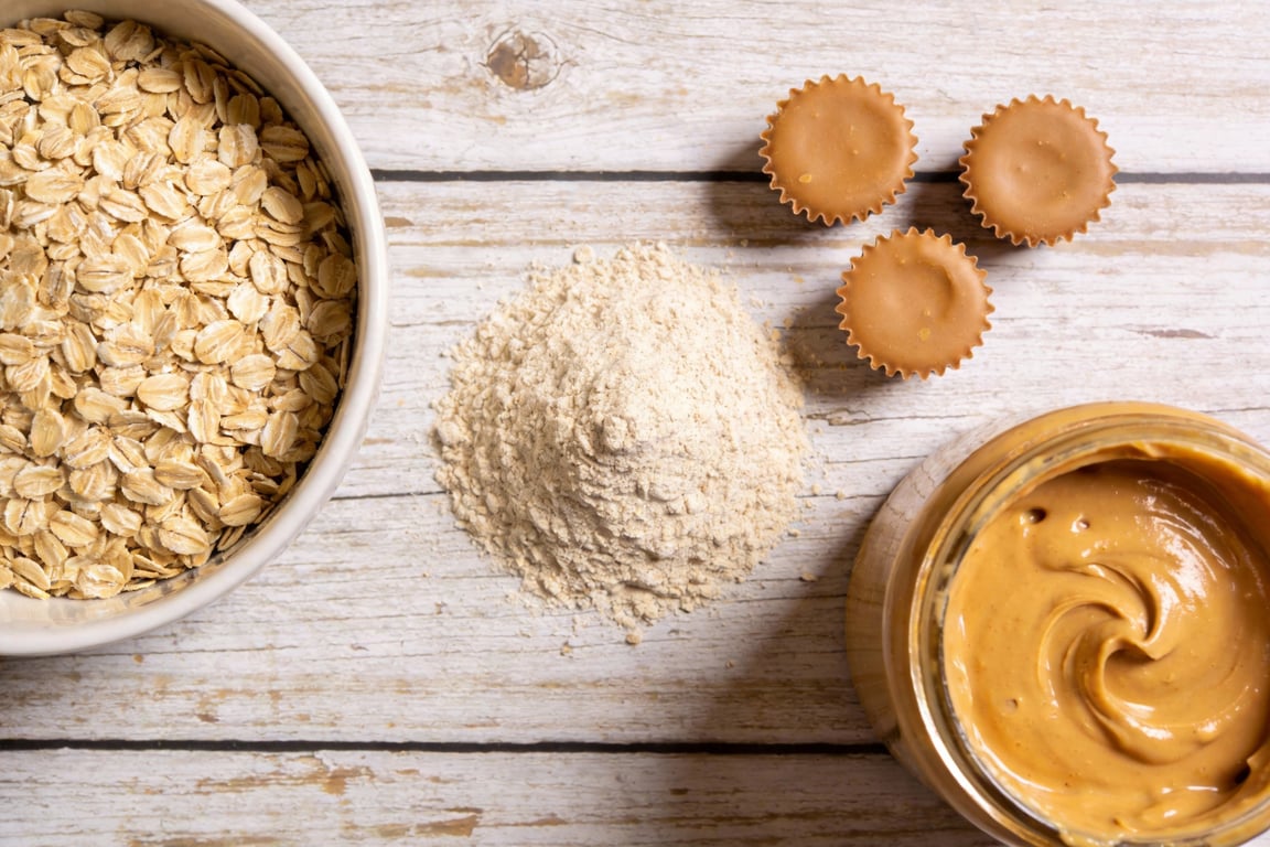 Close up of cookie style pancakes texture