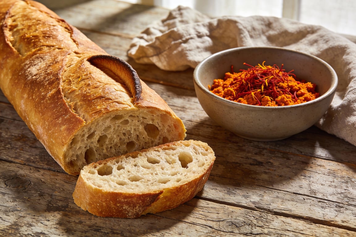High-Hydration Baguette & Authentic Spicy Rouille Recipe