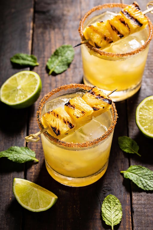 Pitmaster’s Smoky Grilled Pineapple Sparkler