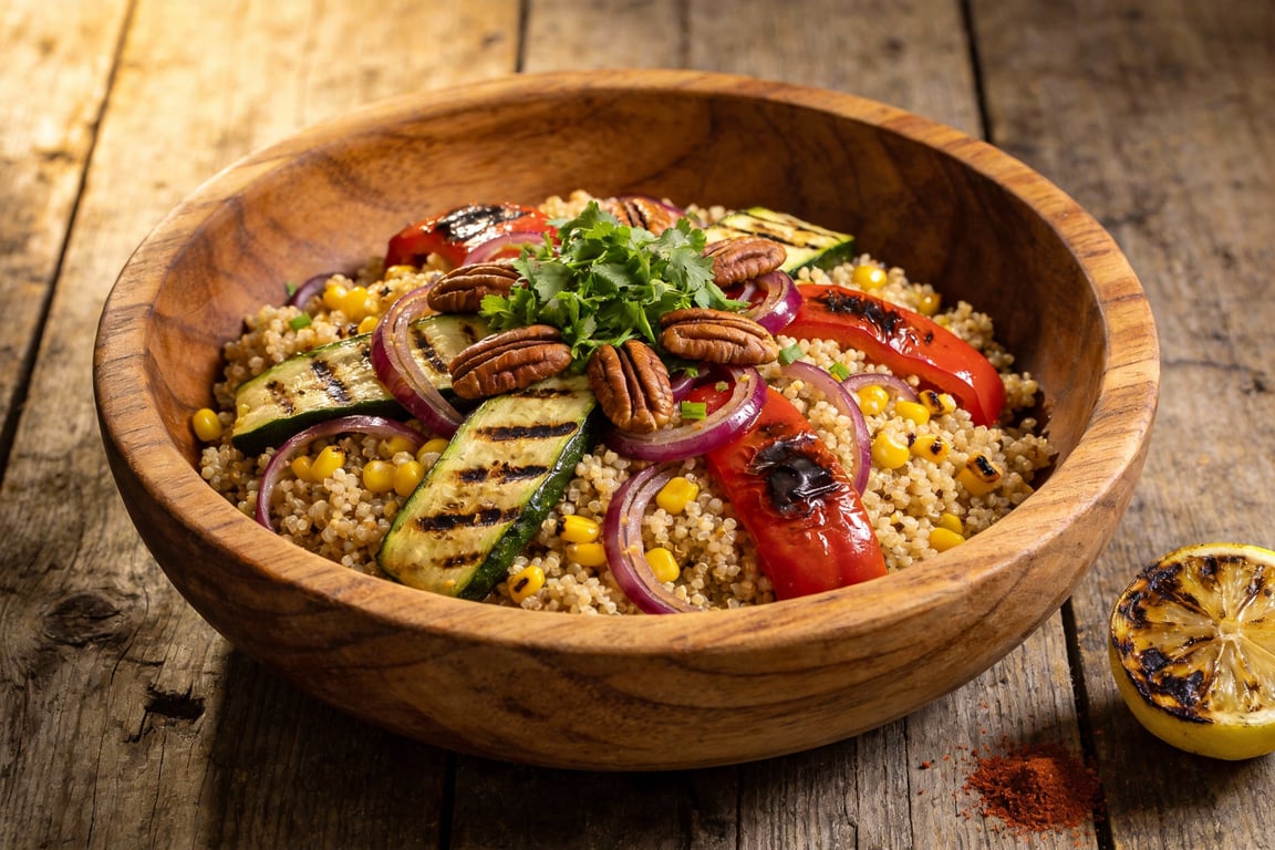 Pitmaster's Smoky Grilled Vegetable Quinoa Salad