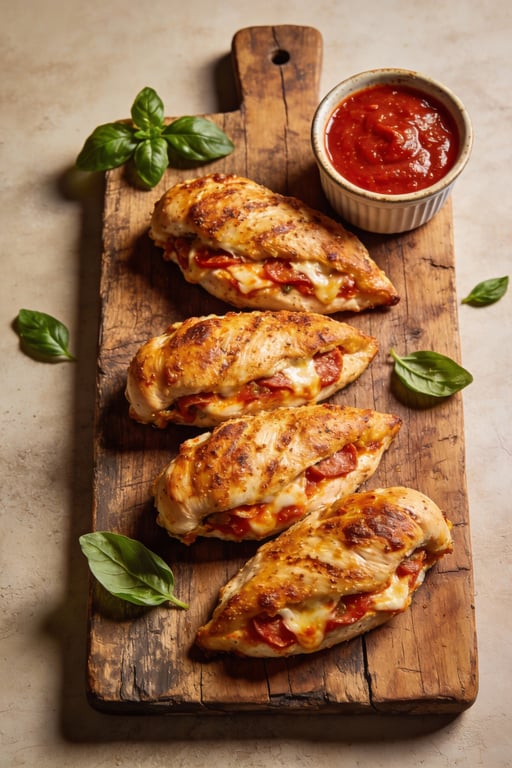 Pizza Stuffed Chicken Breasts