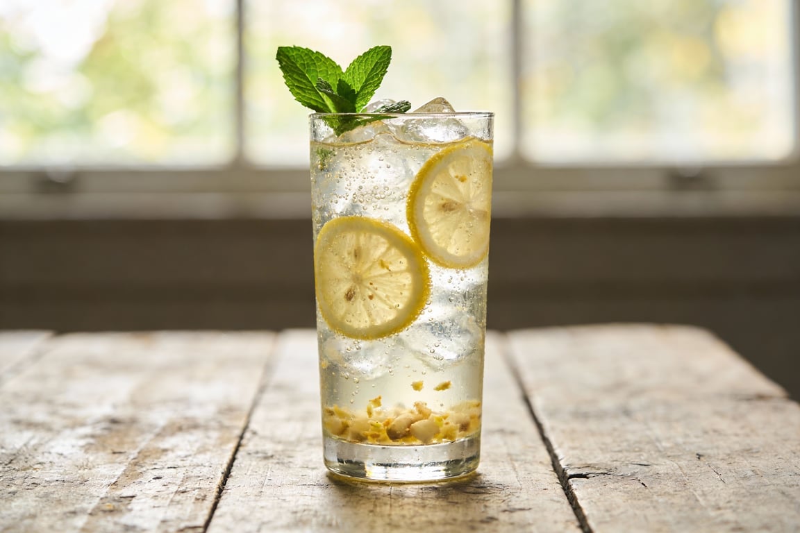 Probiotic Ginger & Lemon Sparkling Tonic