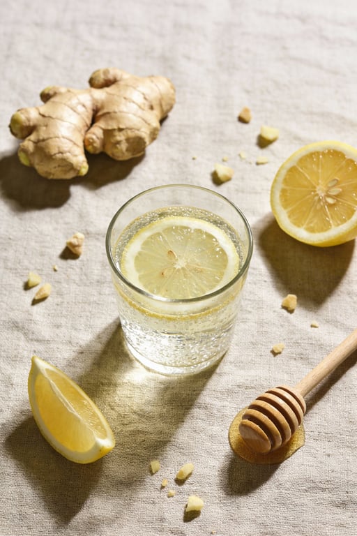 Probiotic Ginger & Lemon Sparkling Tonic