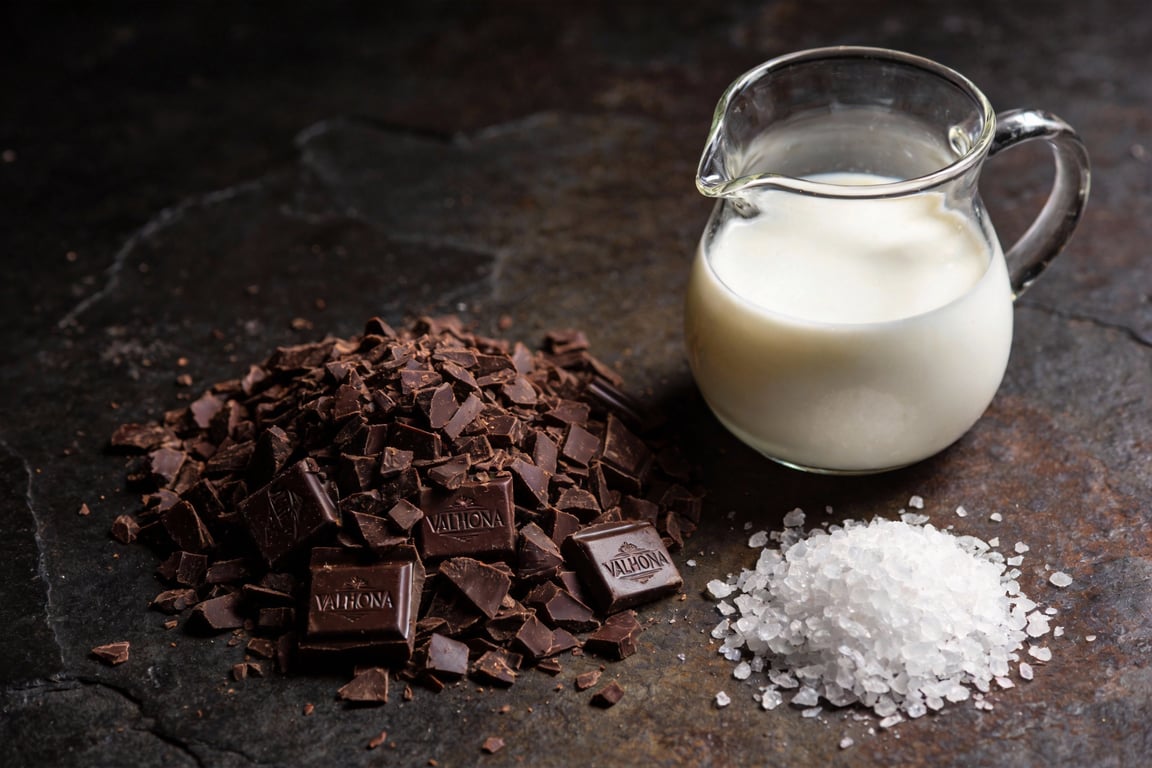 Measuring ingredients for a professional gelato recipe