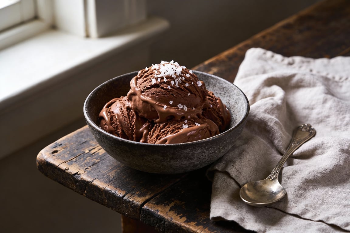 Professional Dark Chocolate & Sea Salt Gelato