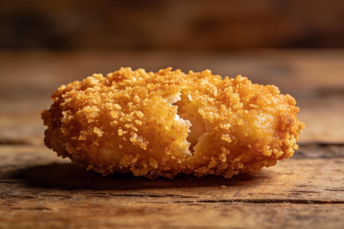 Golden crispy British Chicken Goujons on a platter