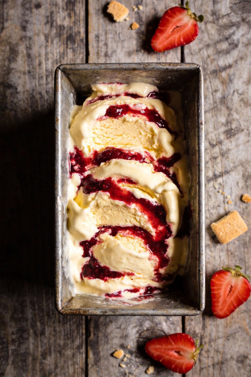 Proper British Clotted Cream & Strawberry Ice Cream Recipe