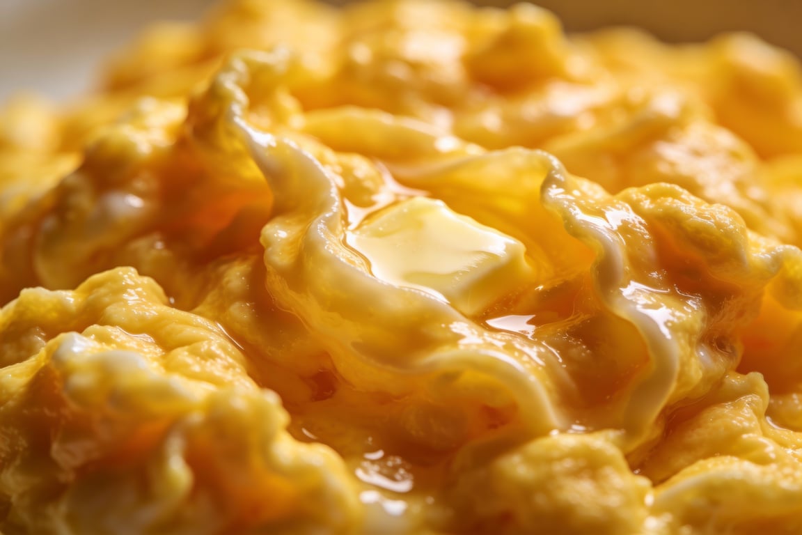 Whisking eggs for Proper British Scrambled Eggs