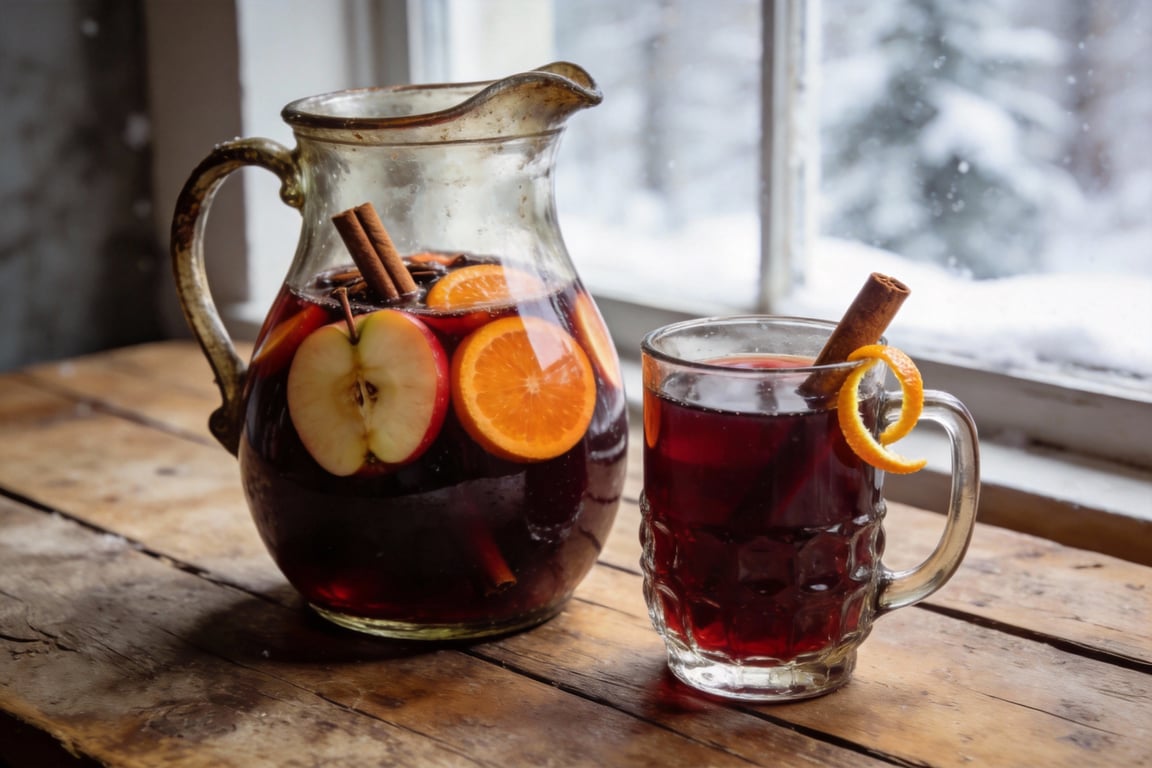 Proper Winter Spiced Sangria recipe with Apple and Cinnamon