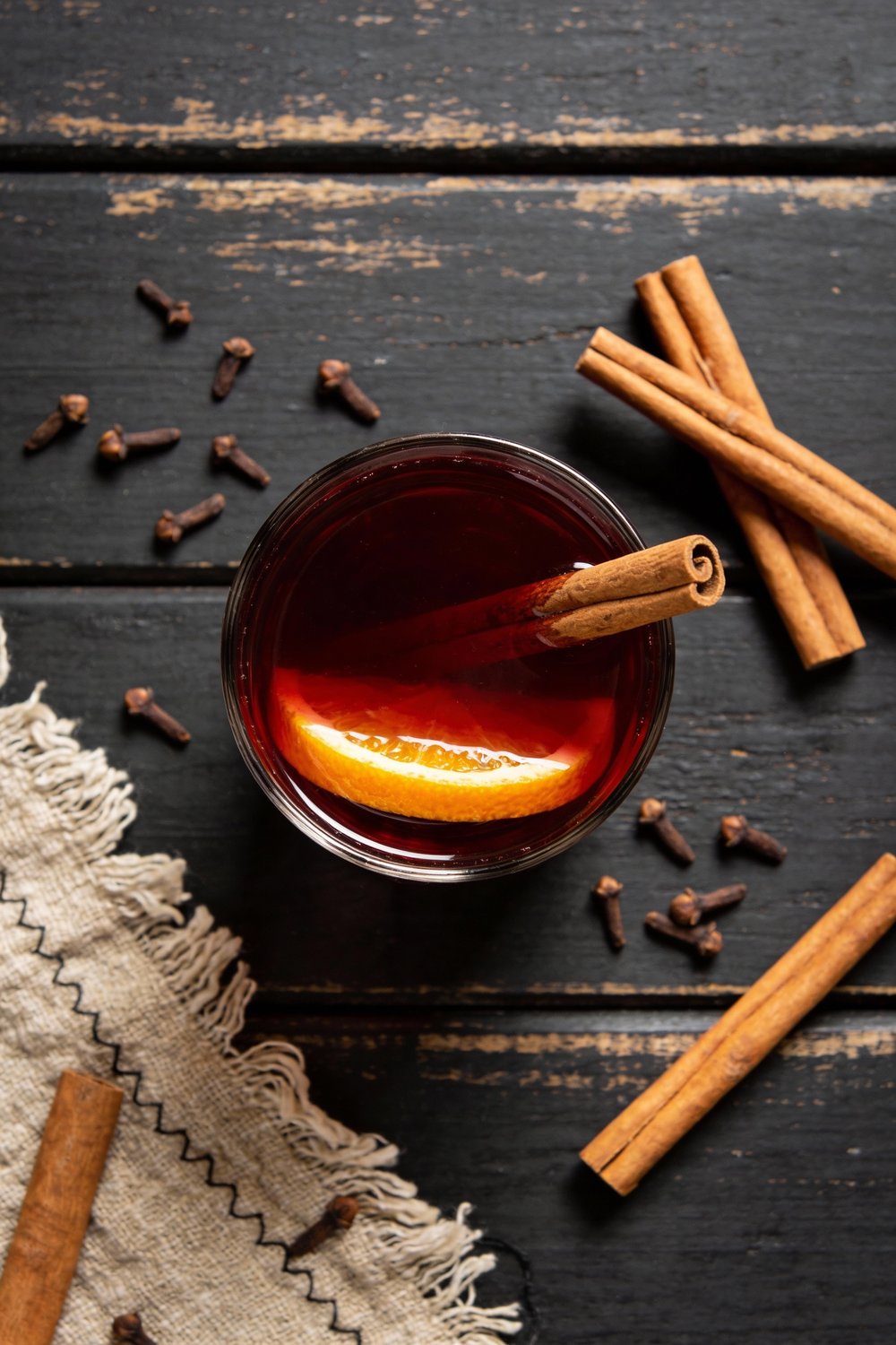 Proper Winter Spiced Sangria with Apple & Cinnamon