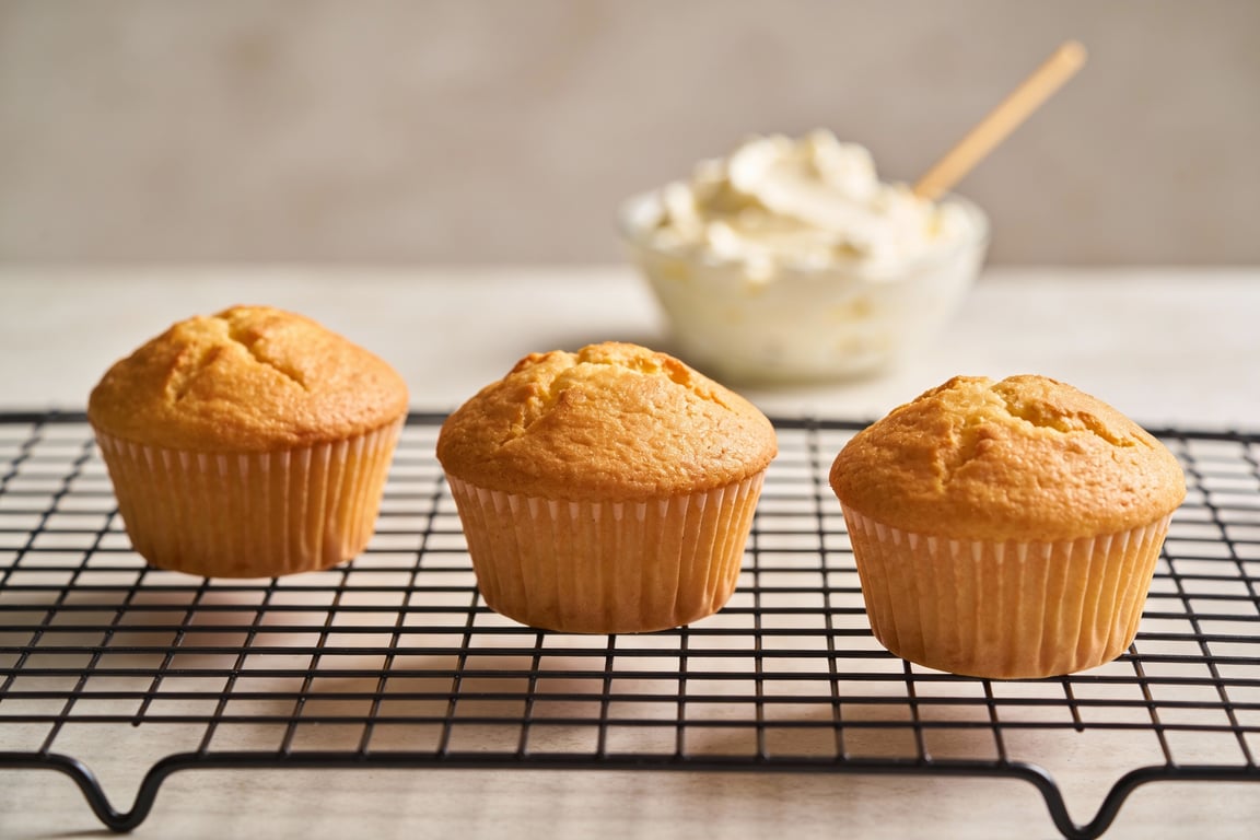 Fresh raspberries being prepared for this viral muffin recipe