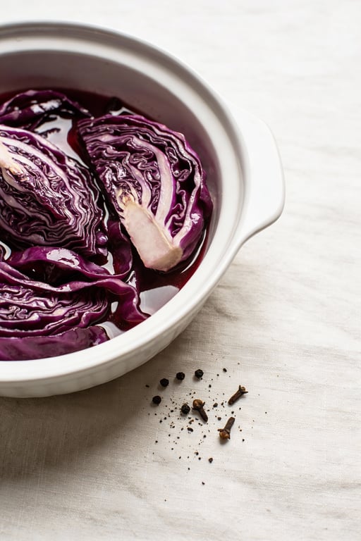 Retro Steakhouse Red Wine Braised Cabbage