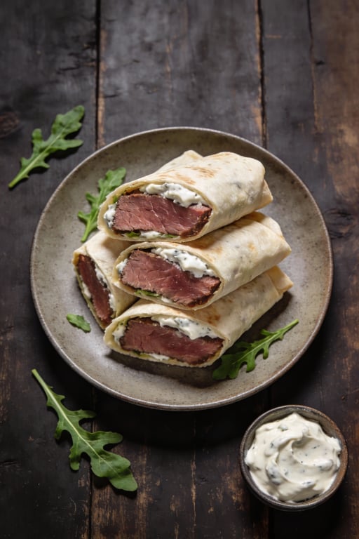 Roast Beef and Horseradish Wrap