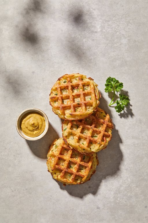 Proper Savory British Potato Waffles
