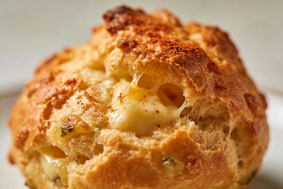 Savory prawn cocktail profiteroles panade preparation