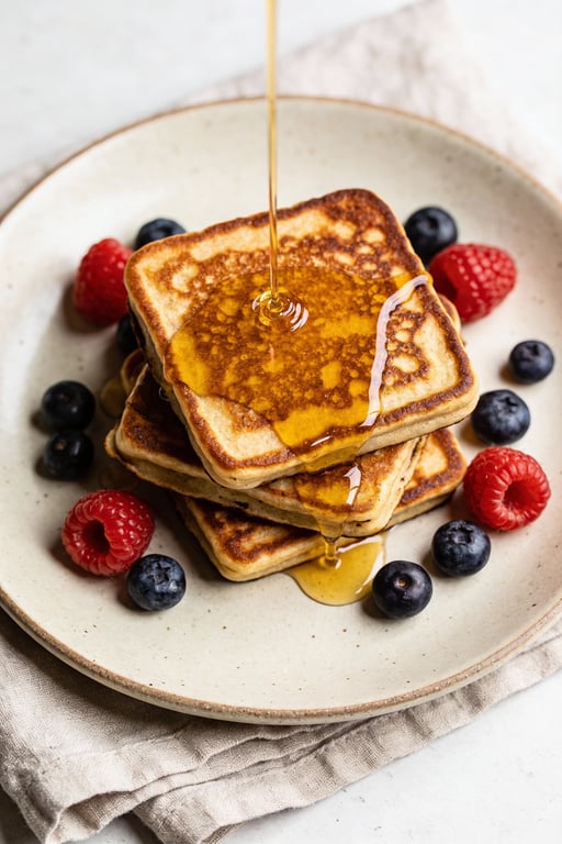 No-Flip Sheet Pan Pancakes with Mixed Berries