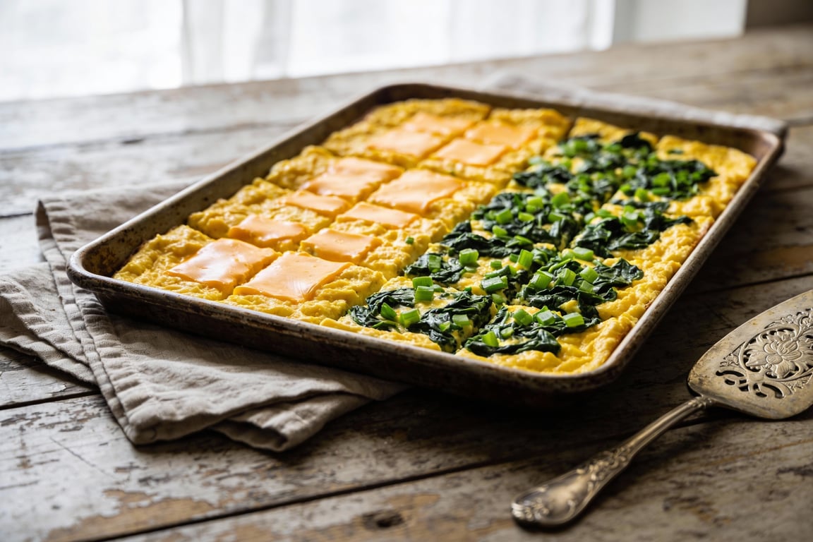Sunday-Saved Sheet Pan Scrambled Eggs for the Week