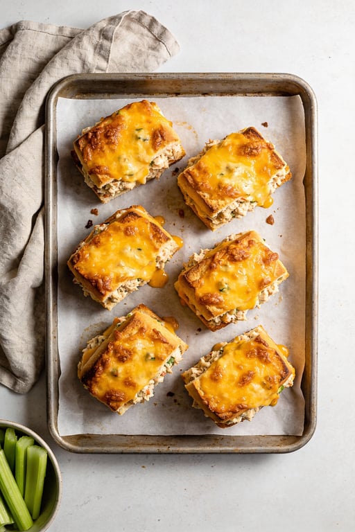 Sheet Pan Tuna Melts for a Crowd