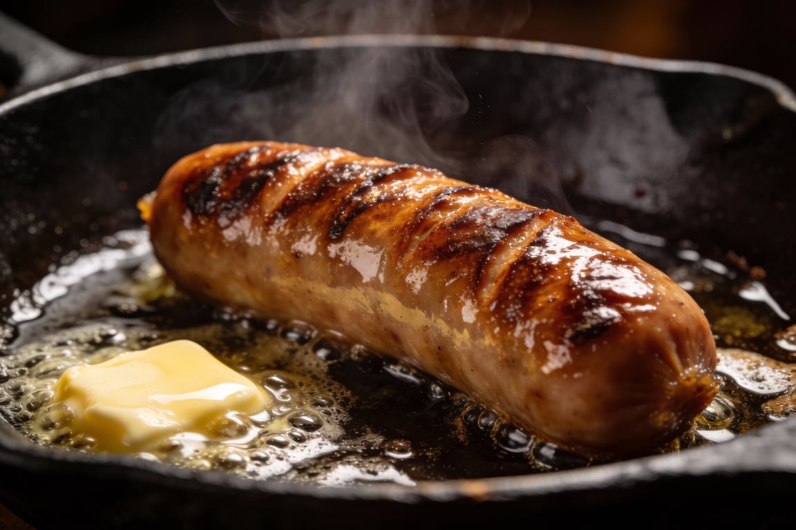 cooking with Marzen beer and bratwurst sausages