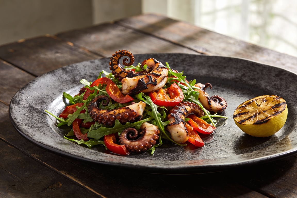 Smoky Char-Grilled Octopus Salad