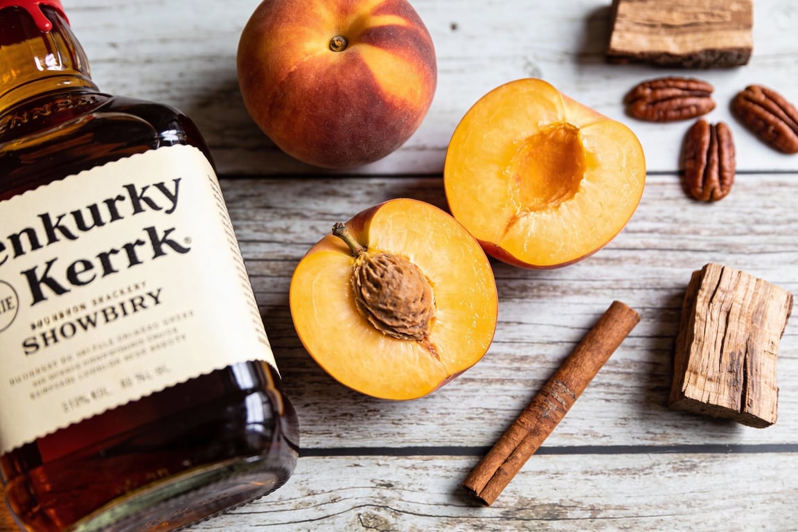 Ingredients for a Bourbon Sangria recipe