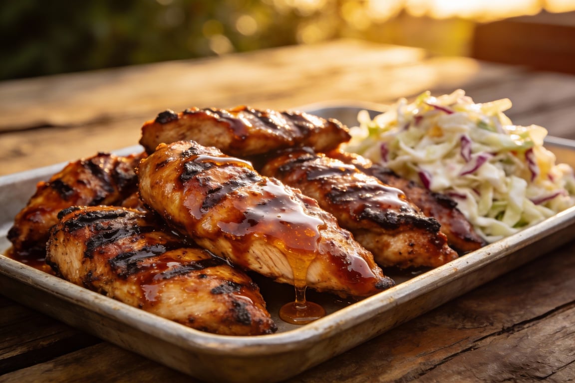 Smoky Grilled Tenders with Memphis Honey BBQ