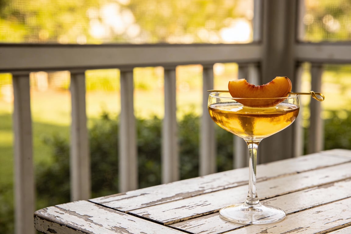 Southern Peach & Bourbon Manhattan