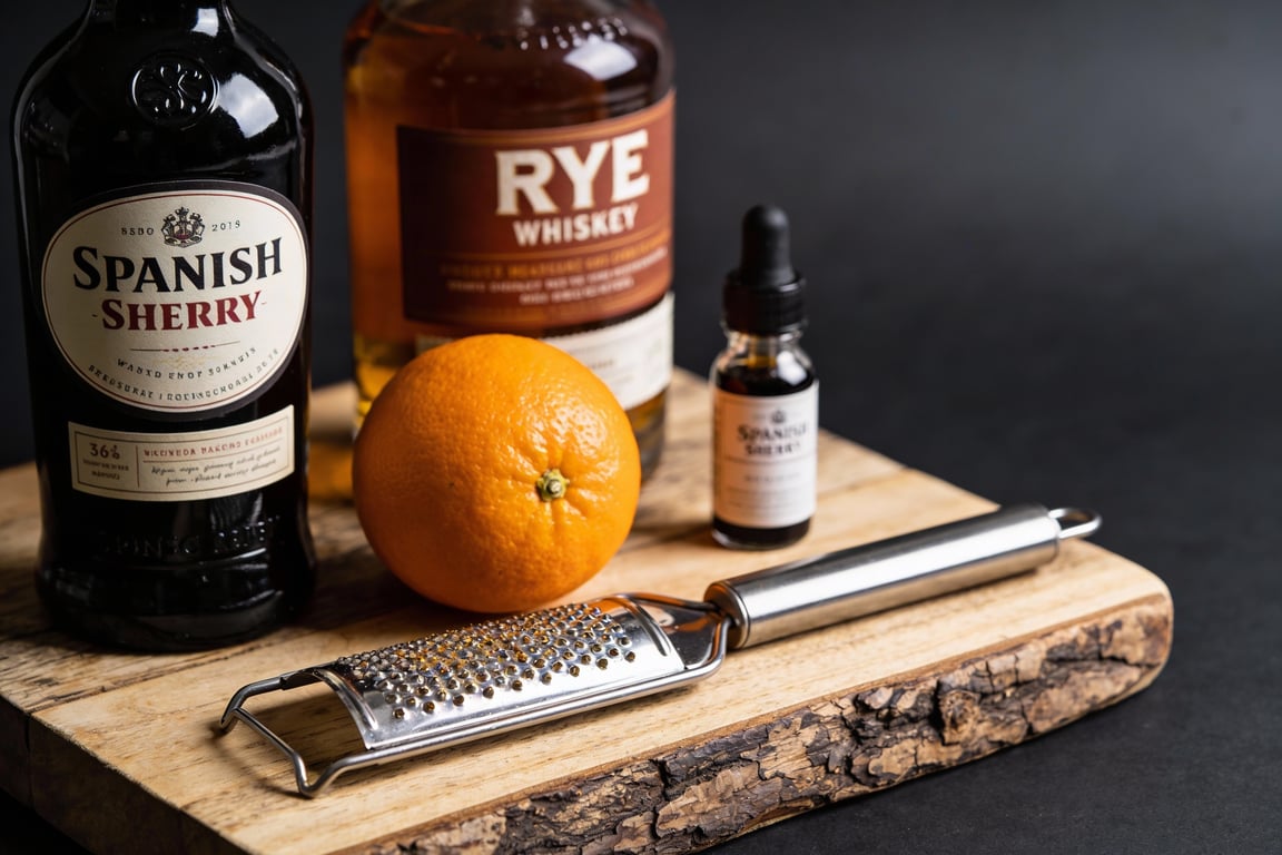 Spanish Manhattan recipe variations using different types of Sherry