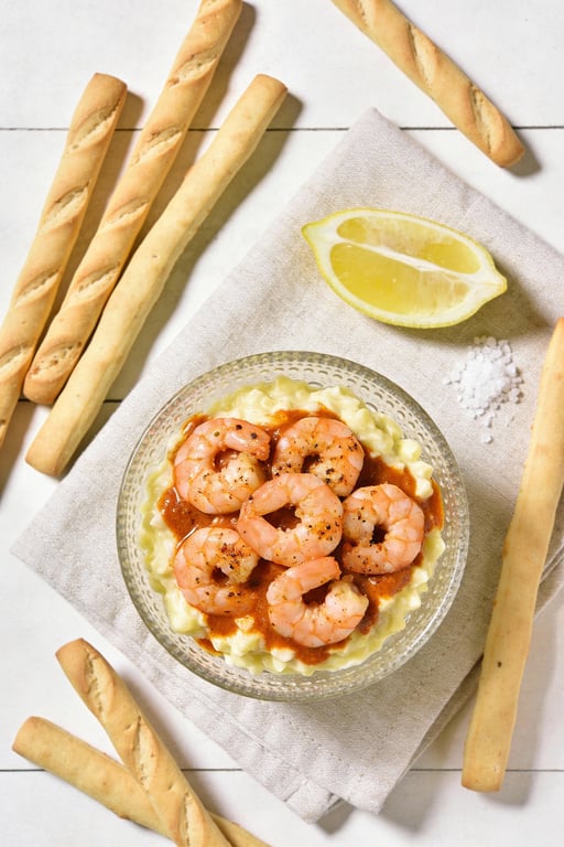 Spanish Tapas-Style Prawn Cocktail (Ensaladilla de Gambas de la Costa)