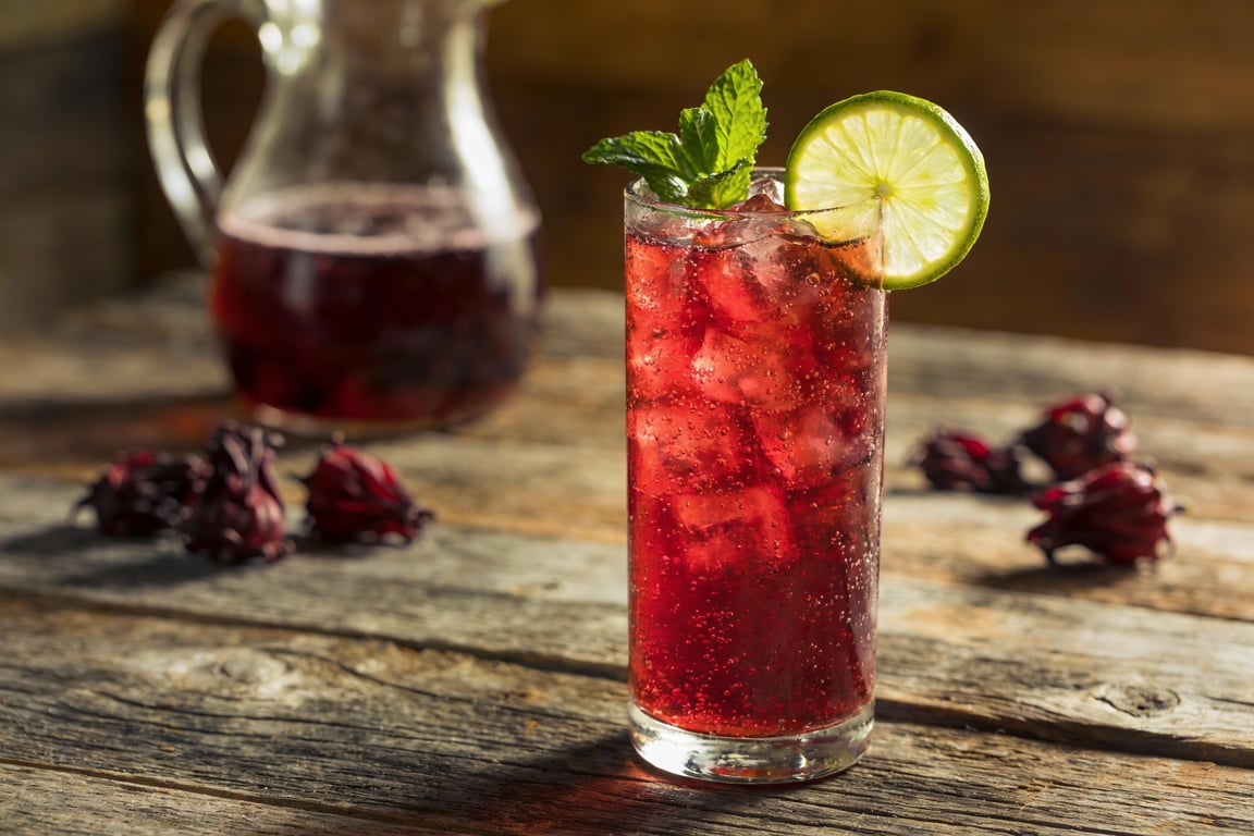 Sparkling Hibiscus (Jamaica) Agua Fresca