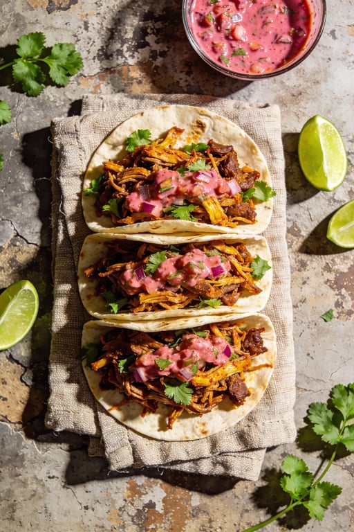 Spicy Carnitas Wraps with Xnipec Salsa