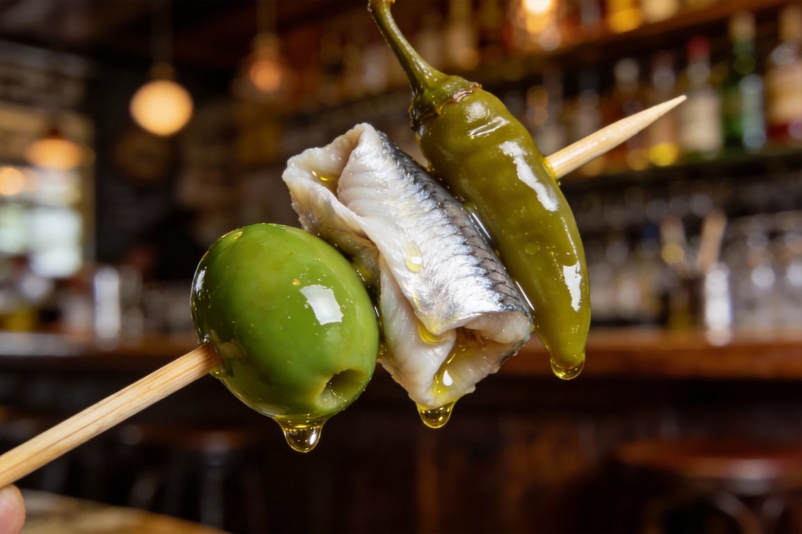 Spanish tapas pairing with Cava spritz and appetizers